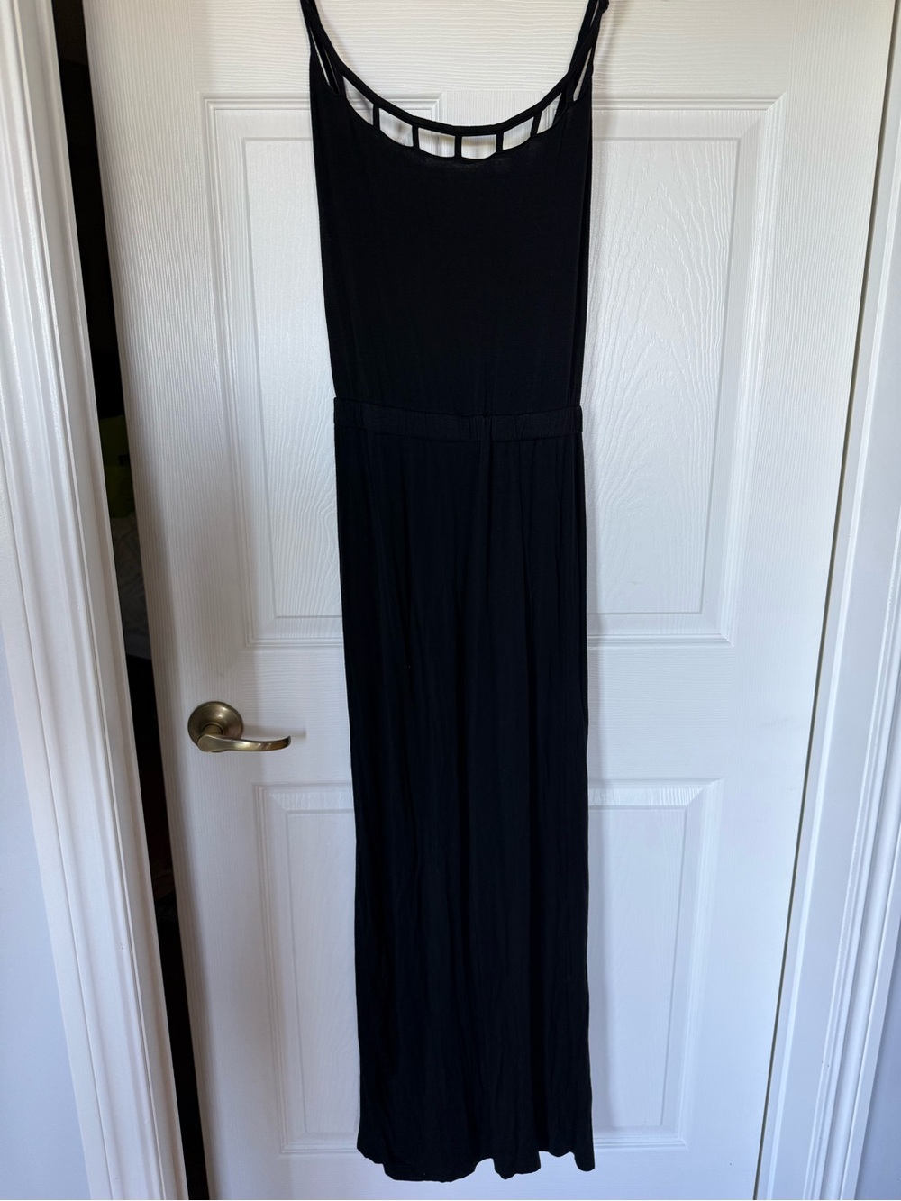 Target Black Maxi Dress with Strappy Ladder Back